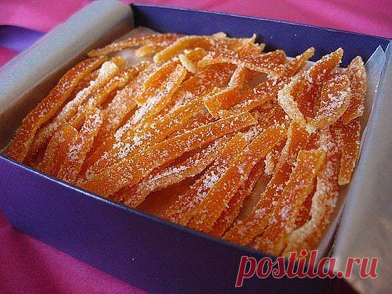 Цукаты из апельсиновых корок.