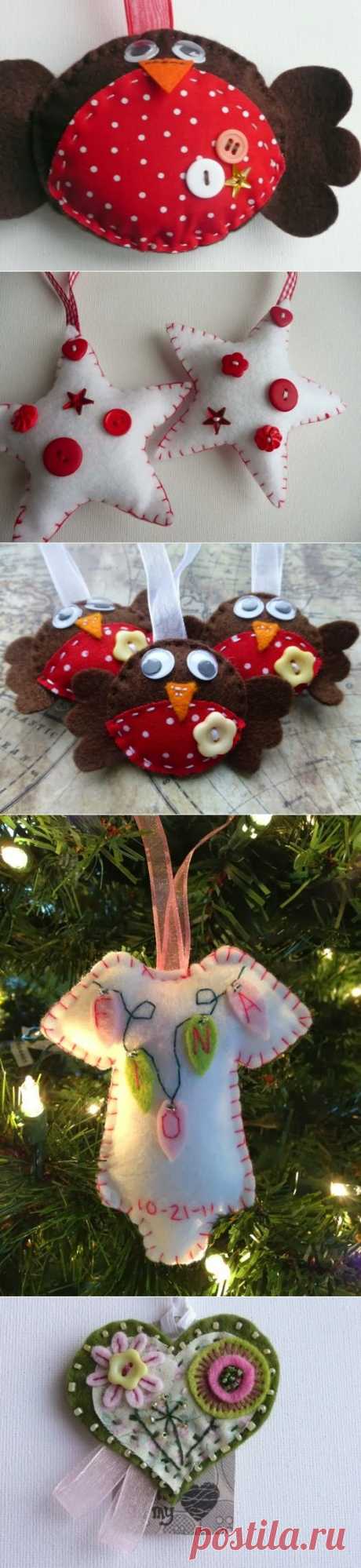 Игрушки и Поделки из Фетра / Felt Crafts Toys. DIY ideas for home decor ~ HandMadiya.com
