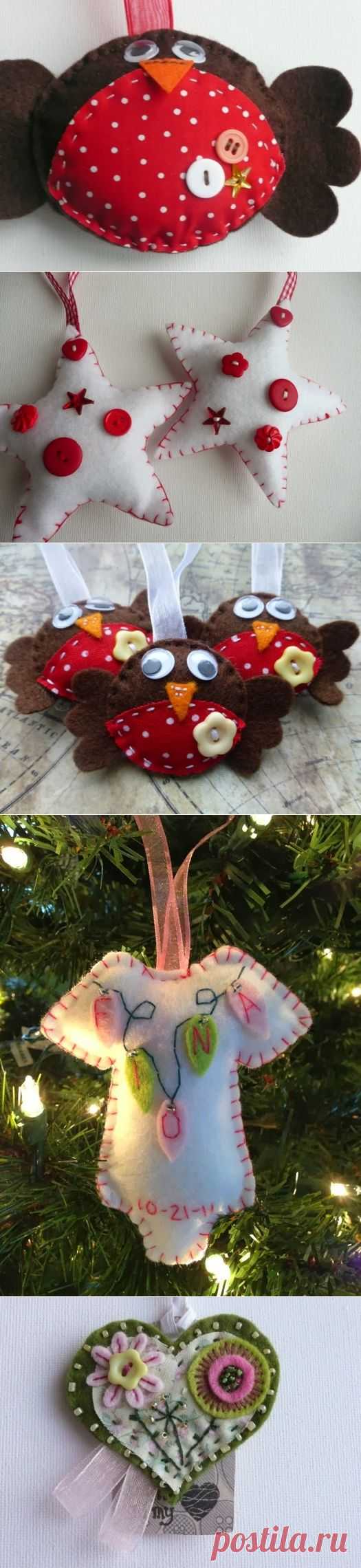 Игрушки и Поделки из Фетра / Felt Crafts Toys. DIY ideas for home decor ~ HandMadiya.com