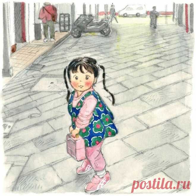 Рисунки японского художника, которые вызывают тёплые чувства