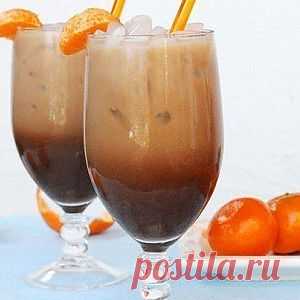Мокка со льдом и мандарином рецепт – напитки