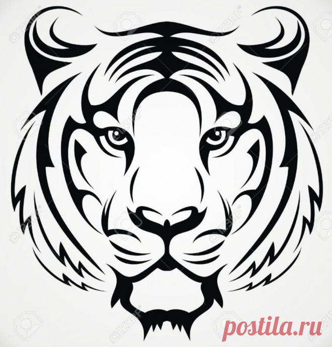 Рисунок морды тигра – Google Поиск