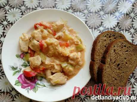 Овощное рагу с кабачками, картошкой, мясом и капустой