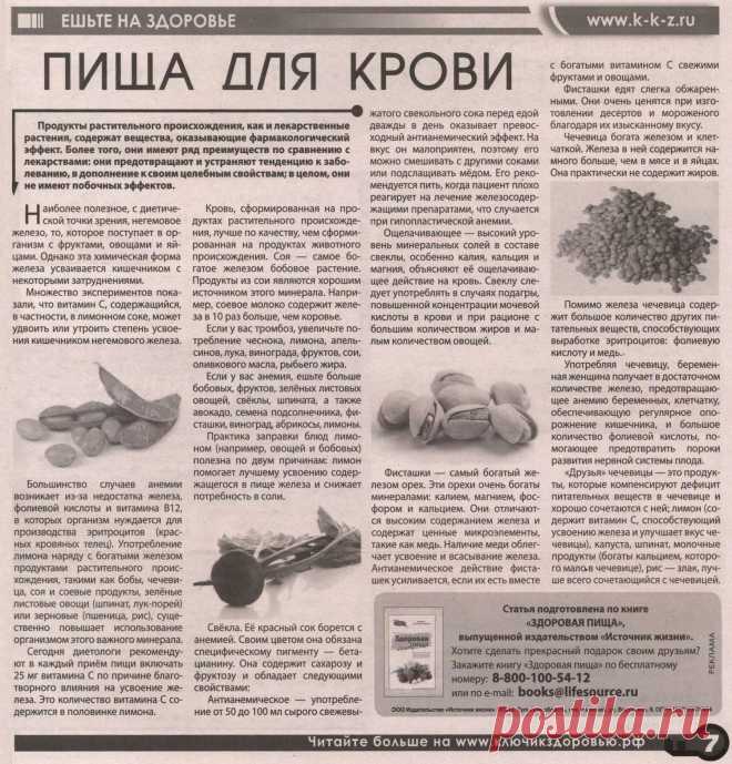 Пища для крови