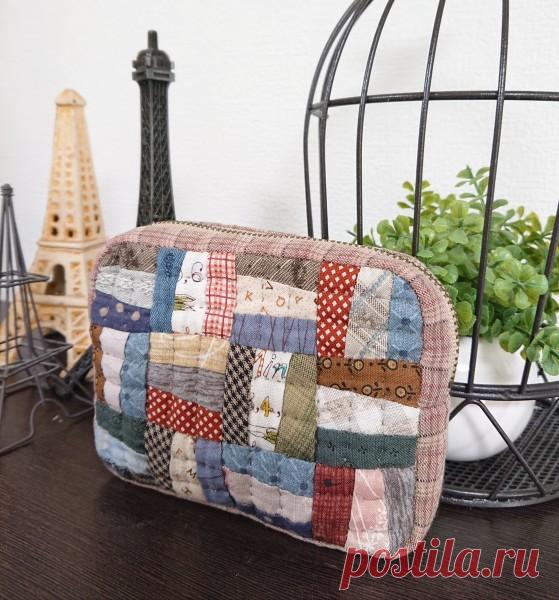 スクラップキルトのミニポーチ 3 : +petit+