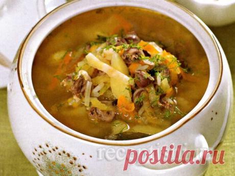 Рассольник с рисом и курицей | Кулинарные рецепты с фото на Рецептыши.ру