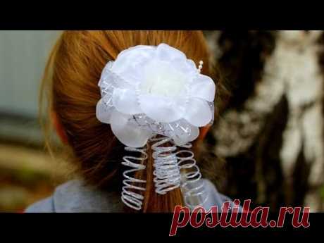 4 БАНТА В ШКОЛУ СВОИМИ РУКАМИ | Как сделать бант? / Hair Bow Tutorial