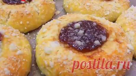Творожные булочки с джемом