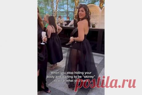 Блогерша показала свой наряд для выхода в свет и вызвала споры в сети. Блогерша Меган Корте из Калифорнии, США, показала свой наряд для выхода в свет и вызвала споры в сети. На размещенных кадрах инфлюэнсерша позировала среди гостей на празднике в приталенном черном платье длины макси без бретелей, с объемным бантом на груди и с пышной юбкой. При этом ткань последней была прозрачной.