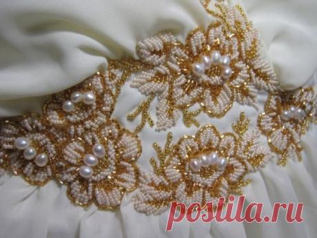 как украсить бисером вырез платье - Поиск в Google