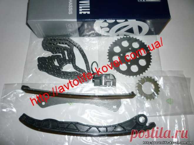 Комплект ГРМ (шестерня + цепь), 1.3 D/JTD/CDTI, Fiat Doblo, Fiorino, Opel Combo, RUVILLE