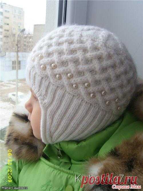 Детская шапочка — Жемчужная зима (Вязание спицами) | Журнал Вдохновение Рукодельницы
