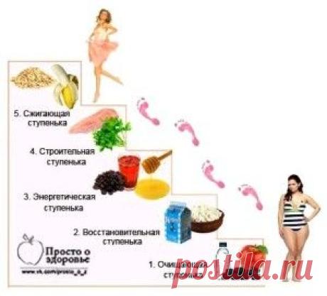 «Лесенка» — ступенчатая диета. | Вкусные блюда на каждый день