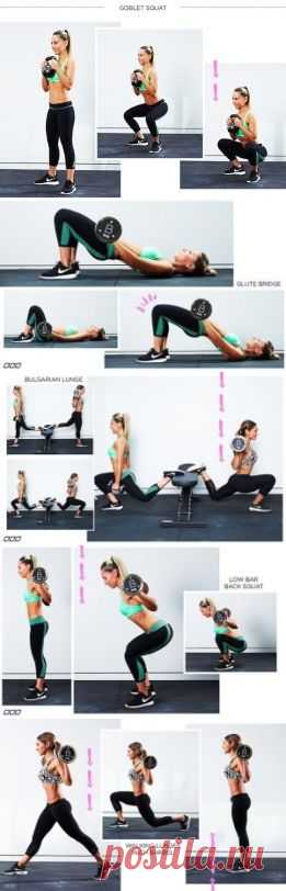 Отличные упражнения для попы