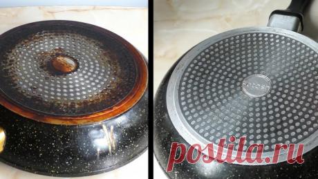 Как очистить посуду с антипригарным покрытием от нагара, тем что уже есть на кухне | Сделай Сам -... У любой хозяюшки регулярно появляется проблема загрязненности антипригарной посуды. В процессе приготовления пищи, внутри и снаружи кастрюль и сковородок образуется нагар, появляются жировые пятна...