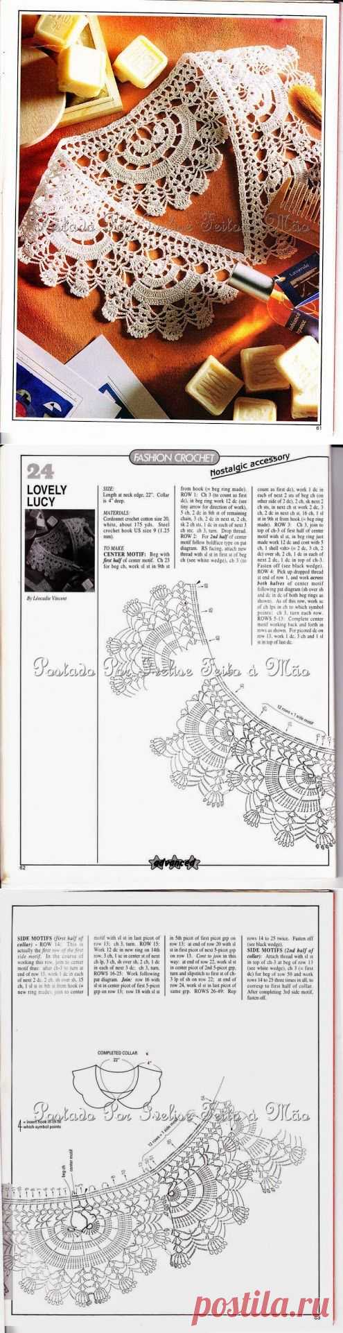 Irish crochet &: COLLAR ВОРОТНИК