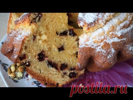 ПРОСТОЙ ТВОРОЖНЫЙ КЕКС с брусникой почти без масла!Cottage cheese Cake