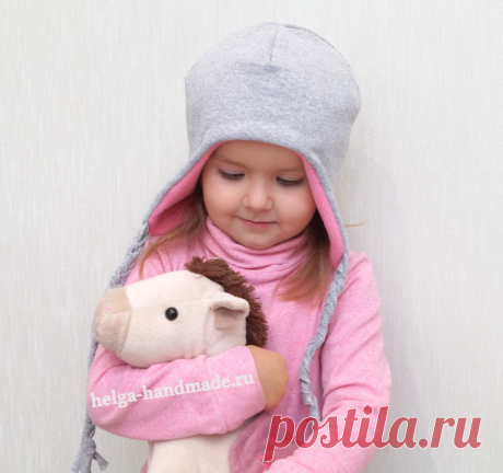 Детская двусторонняя шапочка с завязками своими руками.

#прошитье #выкройка шапка #дети