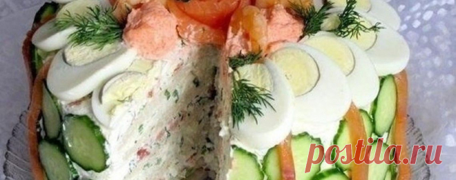 Скрандинавский закусочный торт | Babba.ru