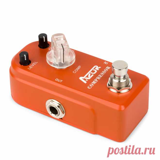 Azor ap-305 compressor guitar effect pedal mini aluminum alloy 9v azor mini pedal compressor guitar pedal accessories Sale - Banggood.com