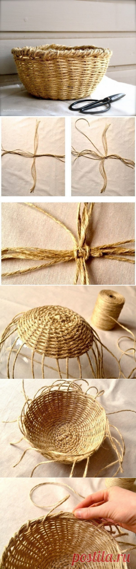 Корзинка из шпагата