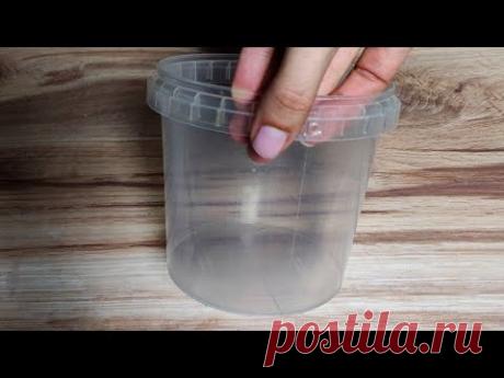 Что можно сделать из пластикового ведра от продуктов Идея переделки