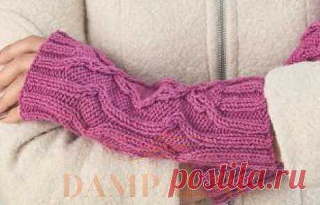 Зимняя шапка и митенки | DAMские PALьчики. ru
