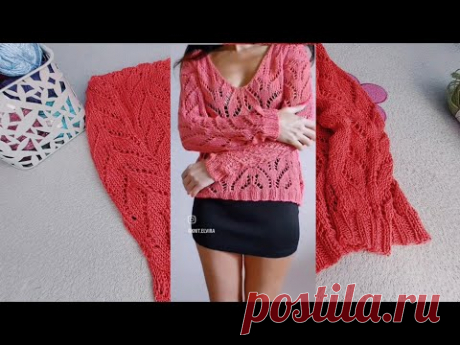 🔥 ДЖЕМПЕР АЖУРНЫЙ ИЗ NAKO Calico Simli.  Хочу ещё связать что нибудь из этой пряжи