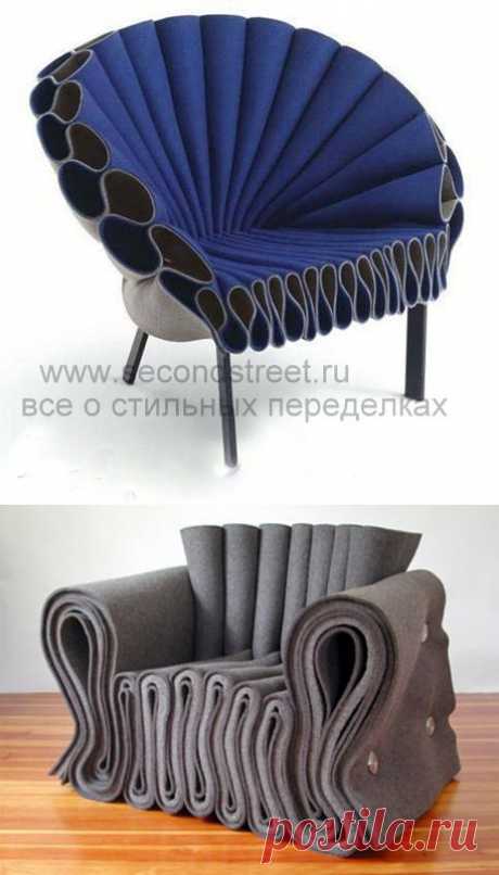 Эффектное дизайнерское кресло из старого бабушкиного