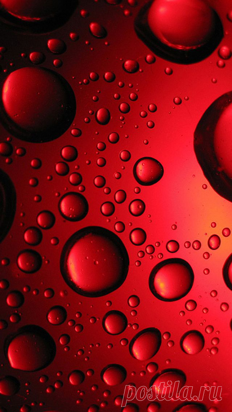 Red Bubbles iPhone Wallpaper HD