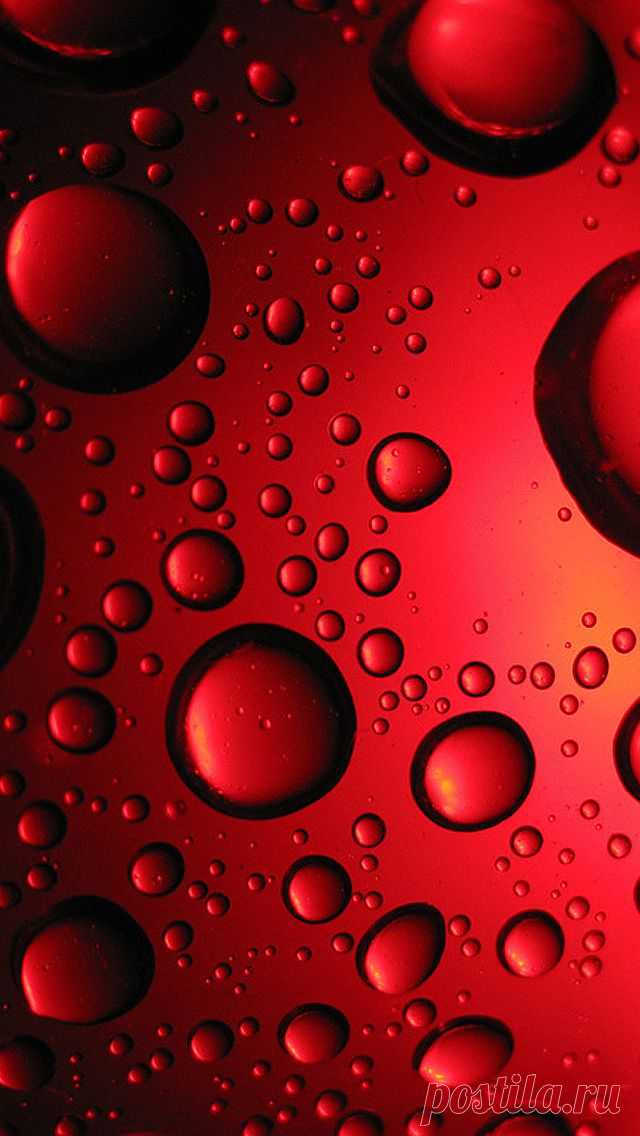 Red Bubbles iPhone Wallpaper HD