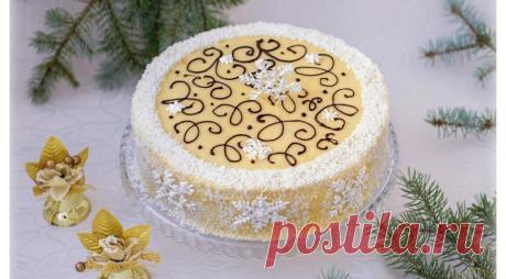 Слоеный торт с заварным кремом , пошаговый рецепт с фото