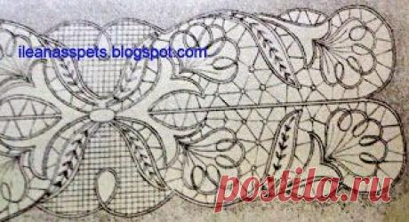 Ileanas Lace: Rumänsk Point Lace teckningar/Desene de dantela Point Lace