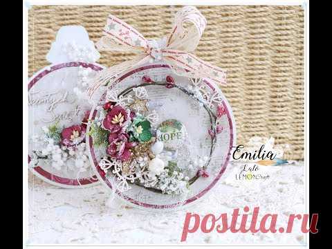 Christmas in July - Ornament Cards Tutorial * Emilia Sieradzan * - YouTube