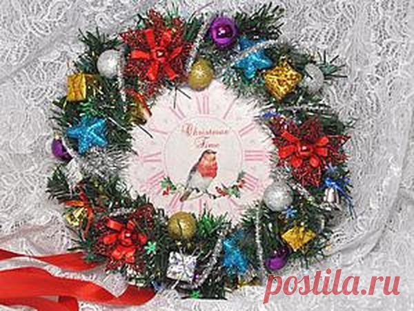 Создаем новогодний венок-панно своими руками | Журнал Ярмарки Мастеров