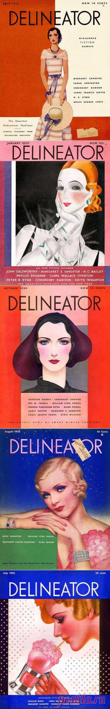 Обложки дамского журнала Delineator начала 1930-х... / Путь моды