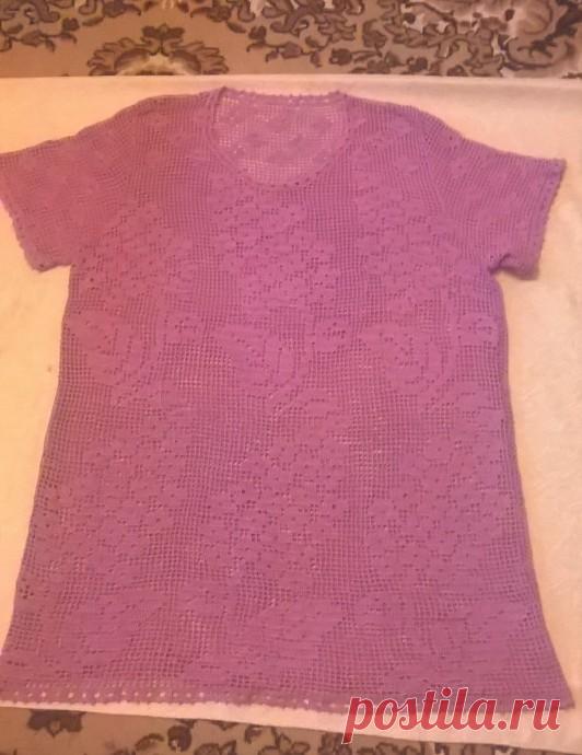 Филейная туника "Ветка сирени"