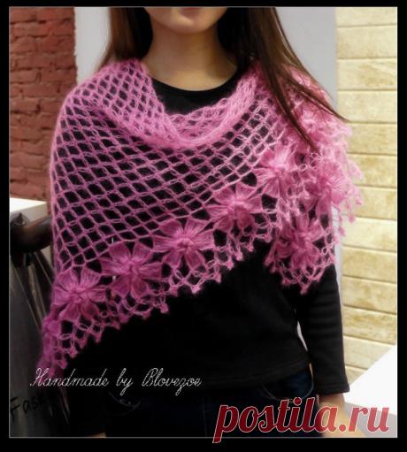 Воздушная накидка из тонкого мохера