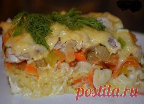 Запеканка из макарон с курицей | Школа вкуса — Школа вкуса
