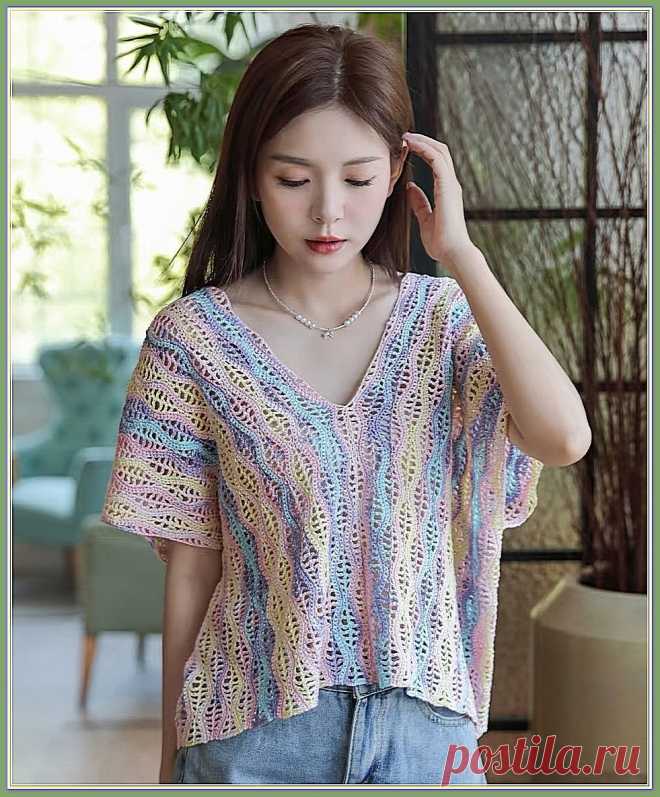 Топ крючком и вариации узора 