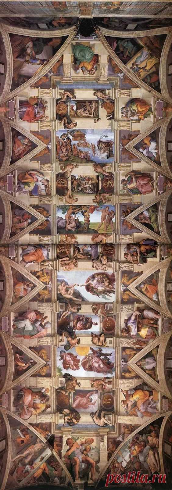 ~Michelangelo's famous ceiling in the Sistine Chapel, Vatican City | House of Becaria #CityHouse  |  Pinterest