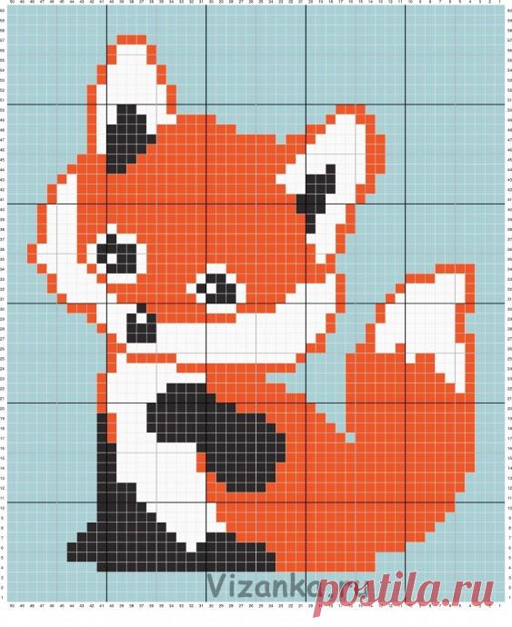 Лисенок в технике С2С