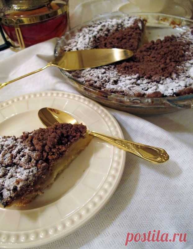 Яблочный пирог с шоколадной крошкой