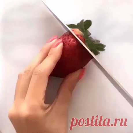 сервировка клубникой