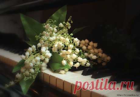 Цветы на клавишах рояля… в глазах две капельки росы….