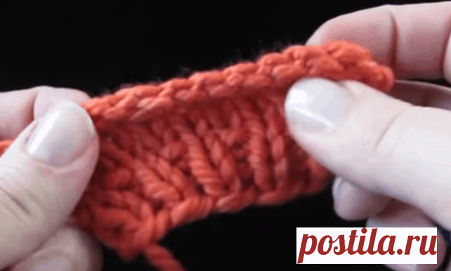 Исландский способ закрытия петель: чтобы край был эластичным