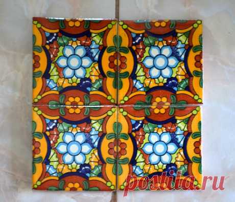 10 Azulejos Talavera Pintadas a mano 4 X 4 - Etsy Chile