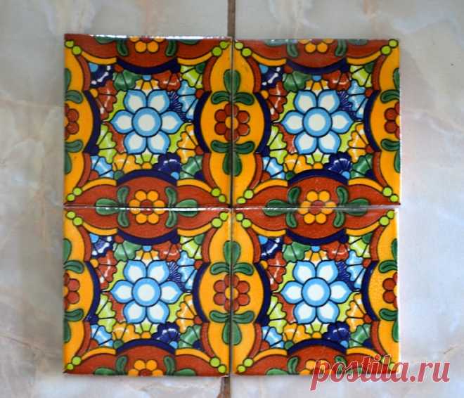 10 Azulejos Talavera Pintadas a mano 4 X 4 - Etsy Chile