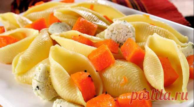 Макароны с тыквой Урсула, пошаговый рецепт с фото на 664 ккал