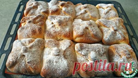 Булочки с вишней и сгущёнкой Кулинарный рецепт